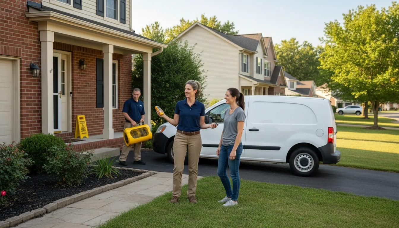 Residential water damage restoration in Dwight, NE